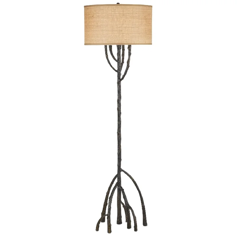 Metal Floor Lamp with a Matte Black Finish for a Sleek LookOne Light Floor Lamp