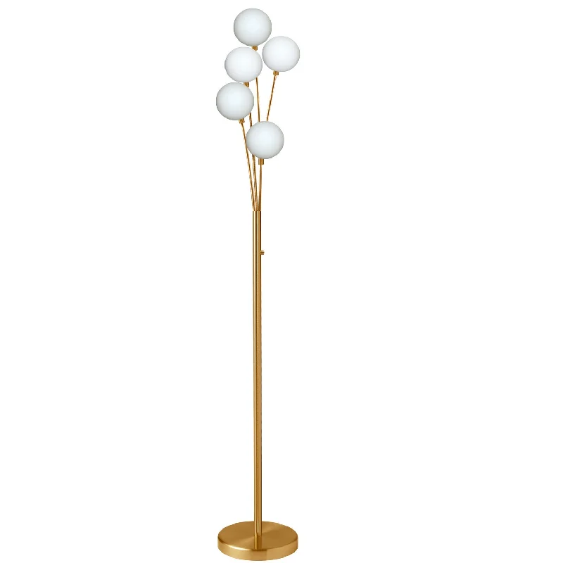 Smart Floor Lamp with Voice Control and Bluetooth ConnectivityFive Light Floor Lamp