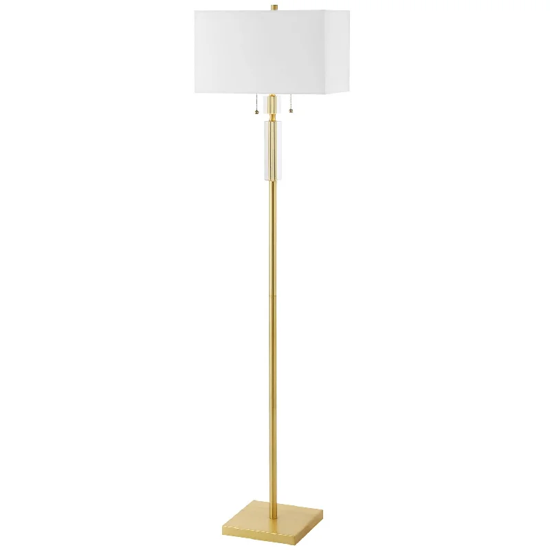 Fabric Floor Lamp with a Linen Shade for a Relaxed AestheticFernanda Two Floor Lamp