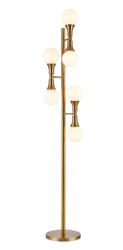 Glass Floor Lamp with Frosted Shades for Soft Diffused LightFrench Quarter Floor Lamp