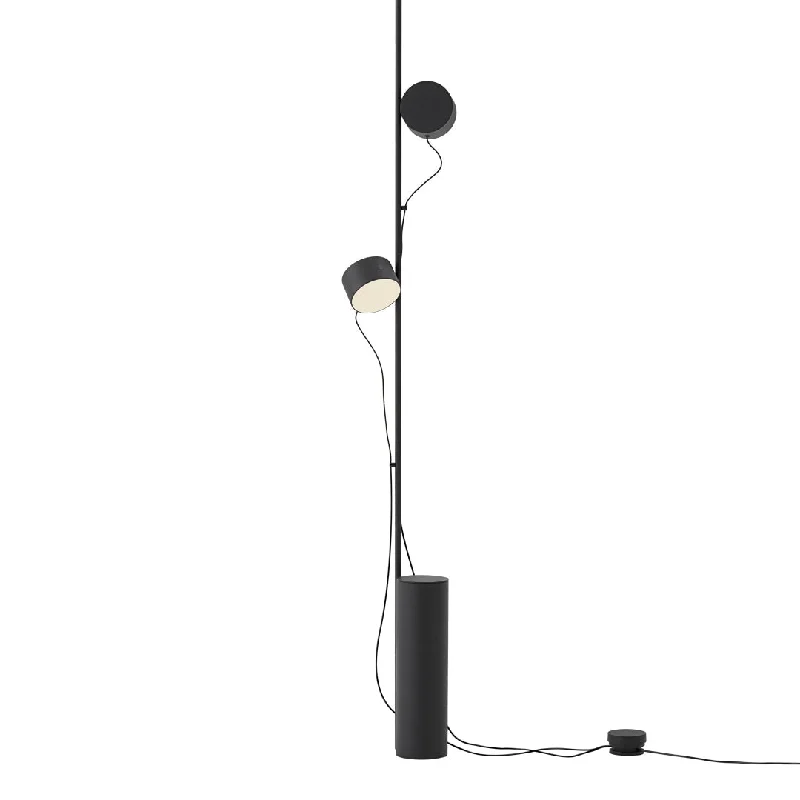 Smart Floor Lamp with Voice Control and Bluetooth ConnectivityPost Floor Lamp