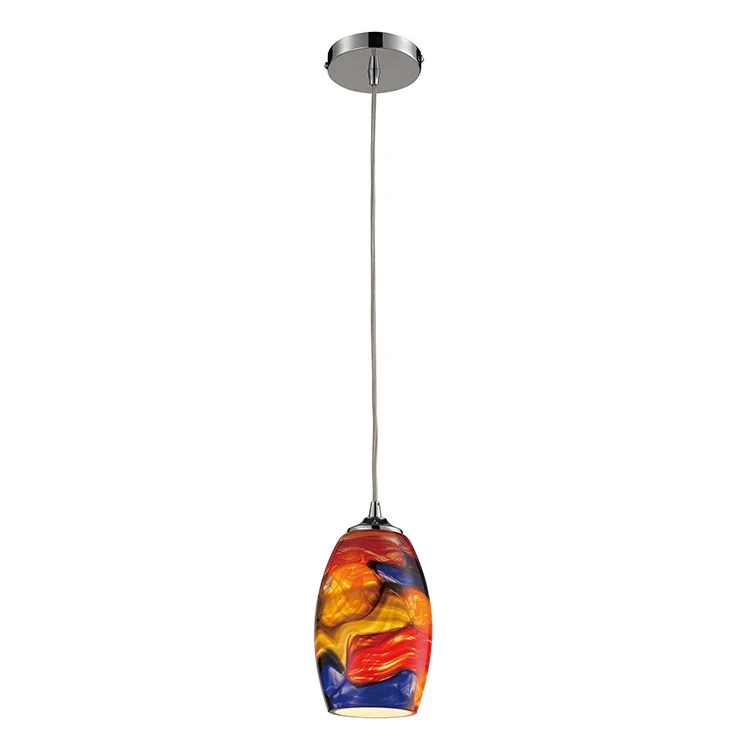 Moroccan Ceiling Lights with Colorful Stained Glass and Geometric CarvingsSurrealist Single-Light LED Pendant