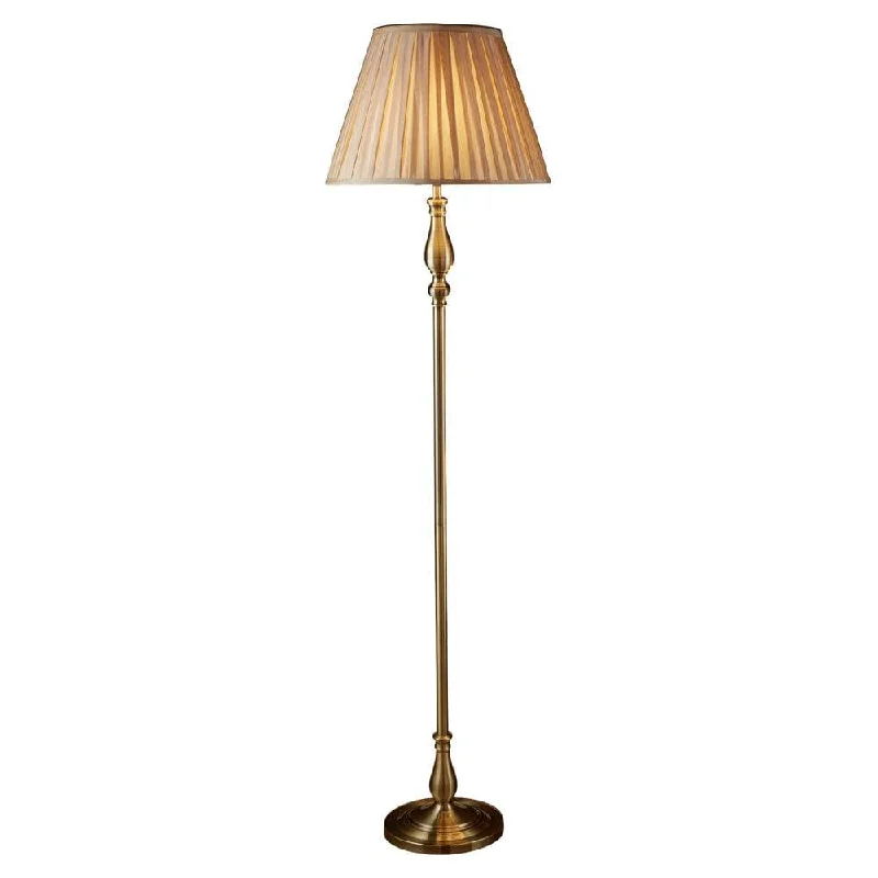 Metal Floor Lamp with a Matte Black Finish for a Sleek LookFlemish Brass Floor Lamp