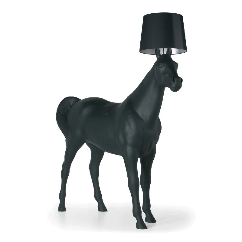 Fabric Floor Lamp with a Linen Shade for a Relaxed AestheticHorse Lamp