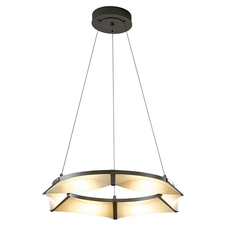 Mediterranean - Style Ceiling Lights with Terra - Cotta and Ceramic DetailsBento Six-Light LED Pendant