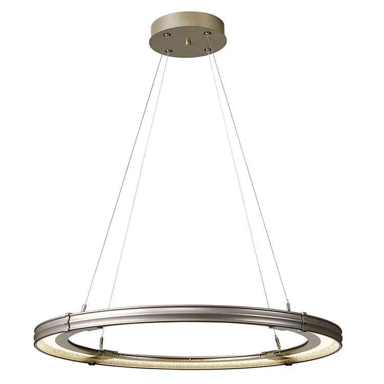 Art Deco Ceiling Lights with Geometric Patterns and Metallic FinishesAria LED Pendant