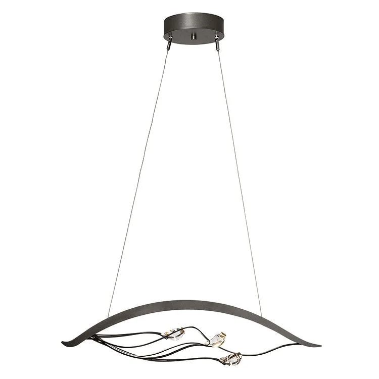 Gothic Ceiling Lights with Dark Metalwork and Pointed ArchesCourbe LED Pendant