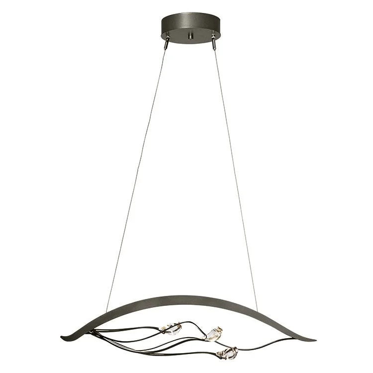 Mediterranean - Style Ceiling Lights with Terra - Cotta and Ceramic DetailsCourbe LED Pendant