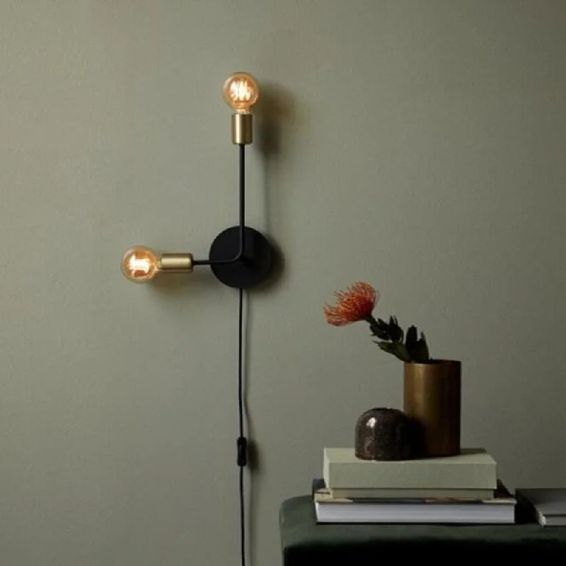 Dust - Resistant Industrial Lighting for Dirty WorkspacesJosefine Indoor Wall Light 2Lt in Matt Black