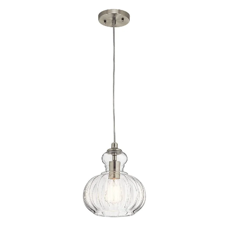 Industrial Style Floor Lamp with Exposed Bulbs for Loft ApartmentsKichler Riviera 1 Light Brushed Nickel Pendant Ceiling - 23cm Damaged Box