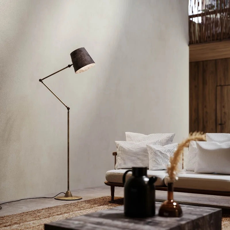 Smart Floor Lamp with Voice Control and Bluetooth ConnectivityLuxury Designer Industrial Style Floor Lamp