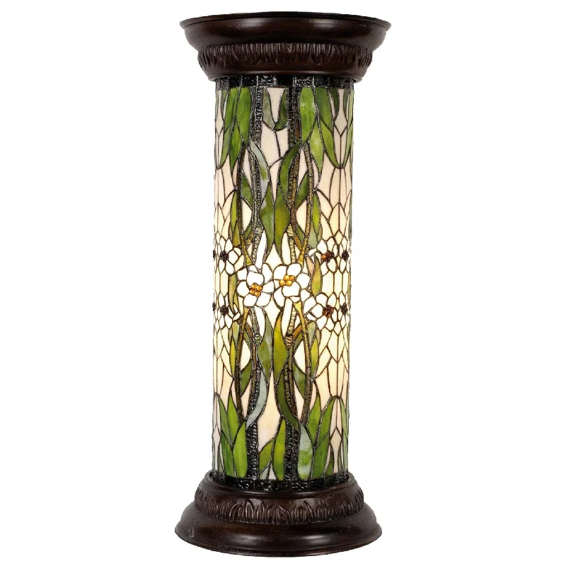 Metal Floor Lamp with a Matte Black Finish for a Sleek LookMargerite Jardiniere Tiffany Floor Lamp