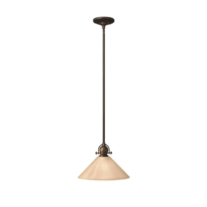 Industrial Ceiling - Mounted Lighting for Assembly PlantsMayflower Pendant E27 in Old Bronze Elstead Lighting - ELS.HK-MAYFLOWER-P-B