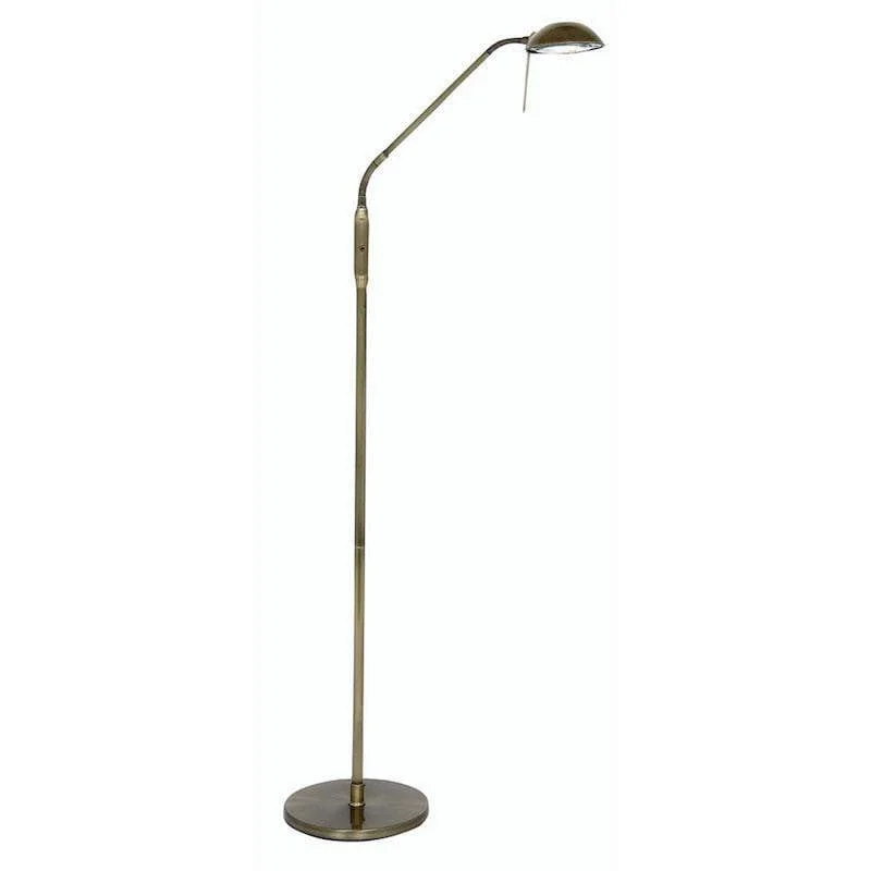  Way Switch Floor Lamp for Multiple Light Intensity LevelsMetis Antique Brass Floor Reading Lamp