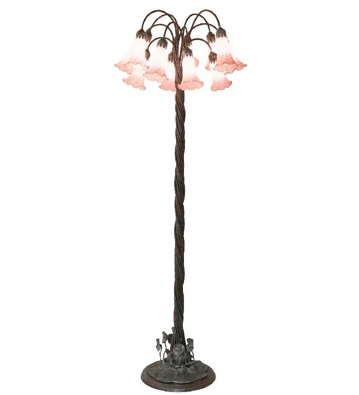 Victorian Style Floor Lamp for Traditional and Elegant InteriorsPink 12 Light Floor Lamp