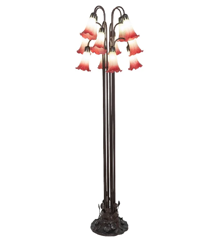 Dimmable Floor Lamp for Adjustable Lighting AmbianceSeafoam/Cranberry 12 Light Floor Lamp