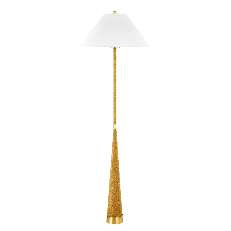 Wood Floor Lamp with Natural Grain for a Warm and Organic FeelIndie One Light Floor Lamp