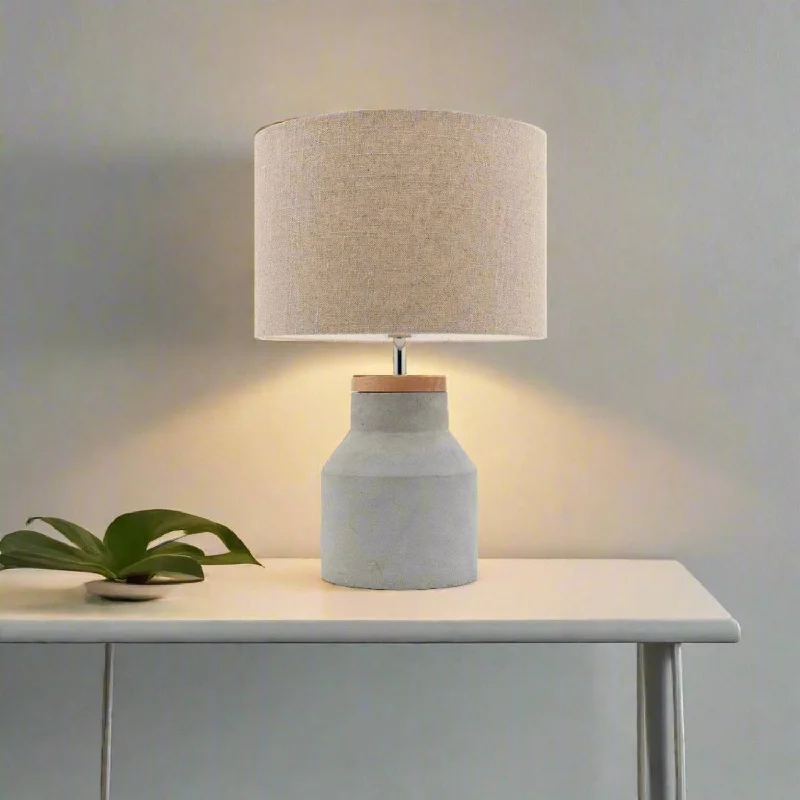 Durable Industrial Lighting for Harsh EnvironmentsTimber and Concrete Table Lamp