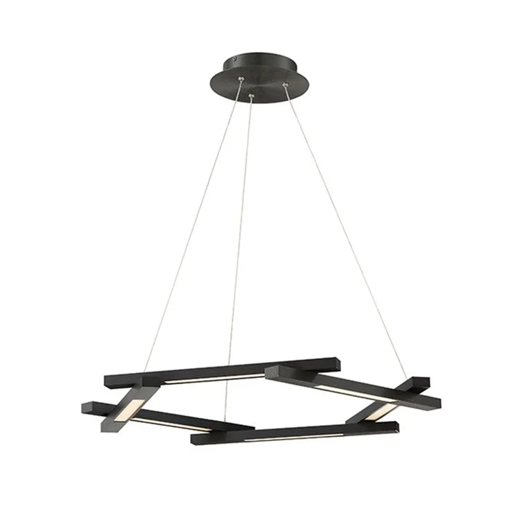 Contemporary Ceiling Lights with Unique, Abstract ShapesMetric Six-Light 28" LED Pendant 3000K