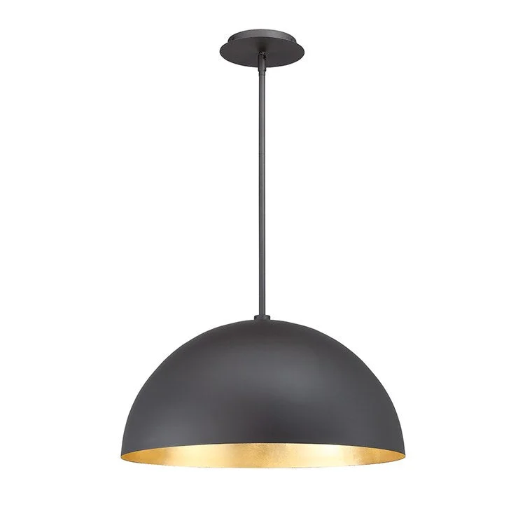 Gothic Ceiling Lights with Dark Metalwork and Pointed ArchesYolo Single-Light 18" LED Pendant 3000K