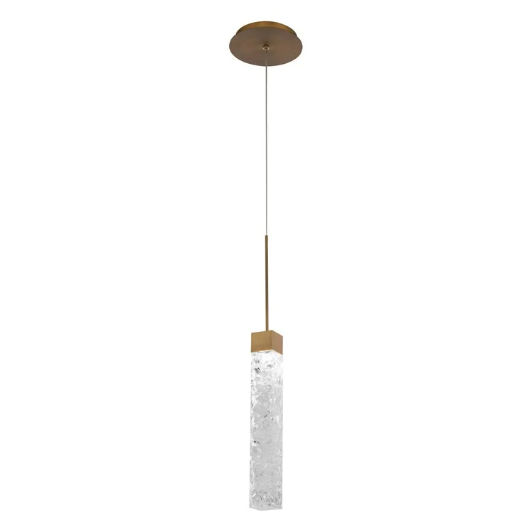 Art Deco Ceiling Lights with Geometric Patterns and Metallic FinishesMinx Single-Light 13" LED Pendant 3000K