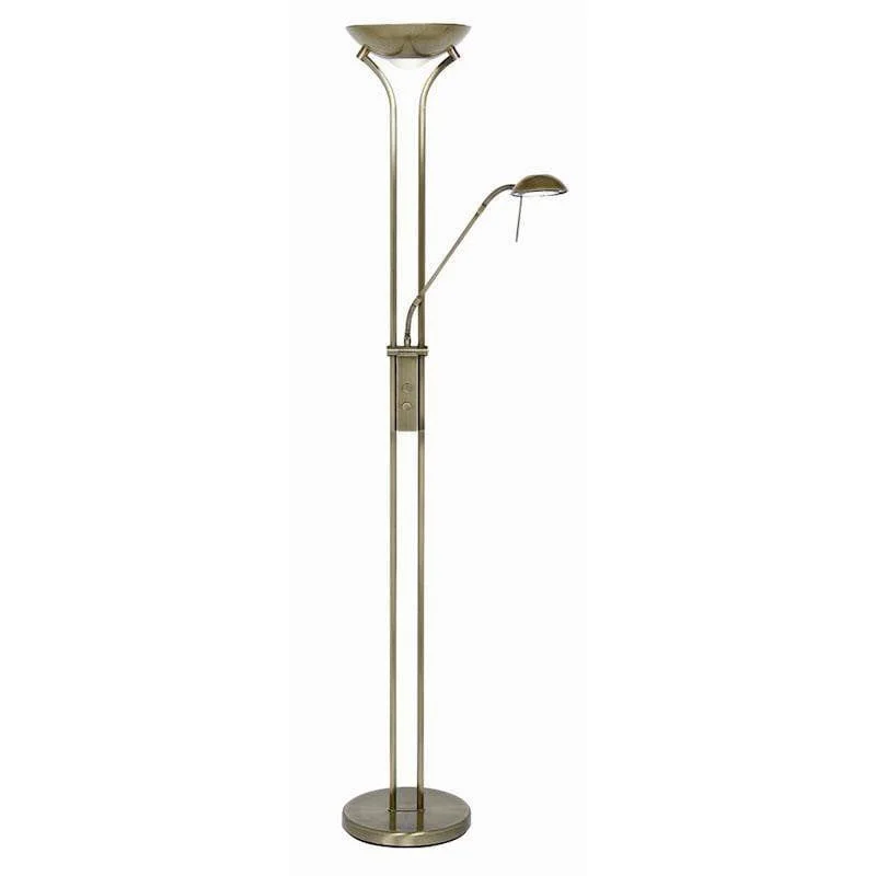 Modern Minimalist Floor Lamp for Contemporary Living RoomsMother & Child Antique Brass Floor Lamp