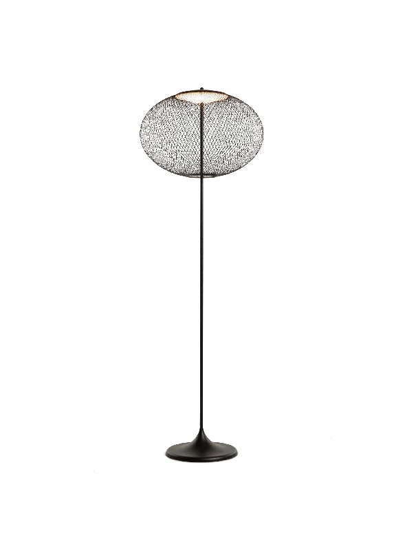 Glass Floor Lamp with Frosted Shades for Soft Diffused LightNR2 Floor Lamp