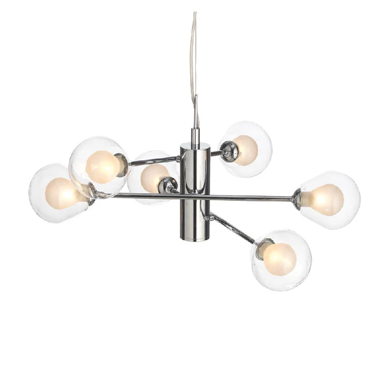 Dimmable Floor Lamp for Adjustable Lighting AmbianceOaks Harren 6 Light Chrome Ceiling Pendant