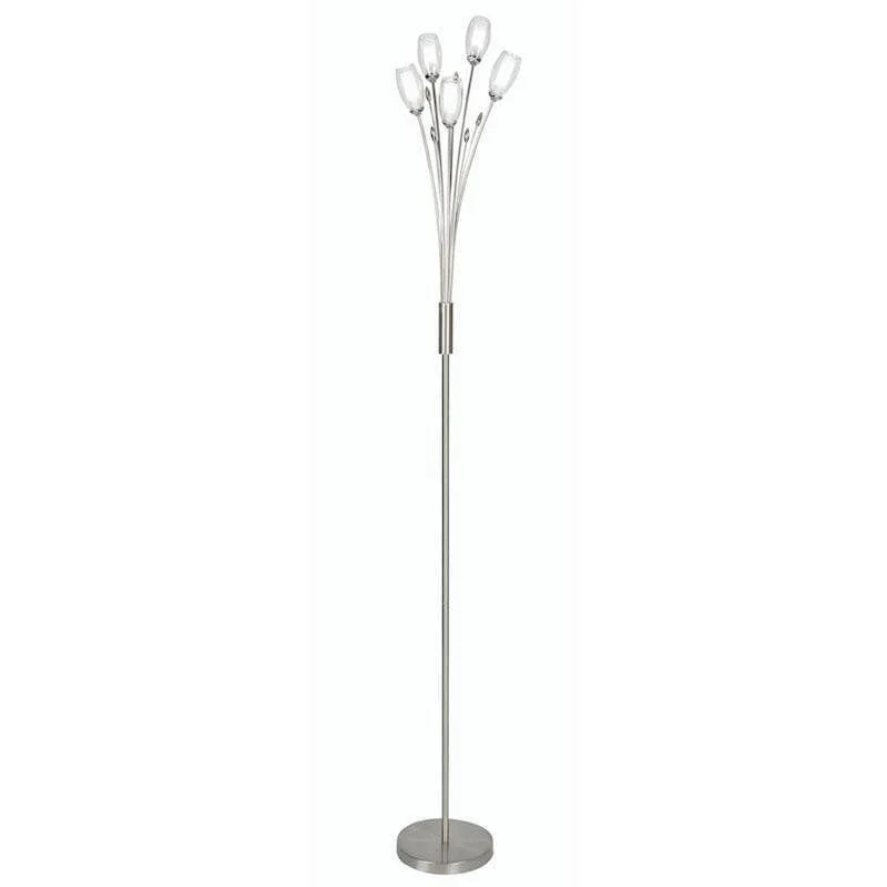 Bohemian Inspired Floor Lamp for Eclectic Home DecorPandora Antique Chrome Floor Lamp