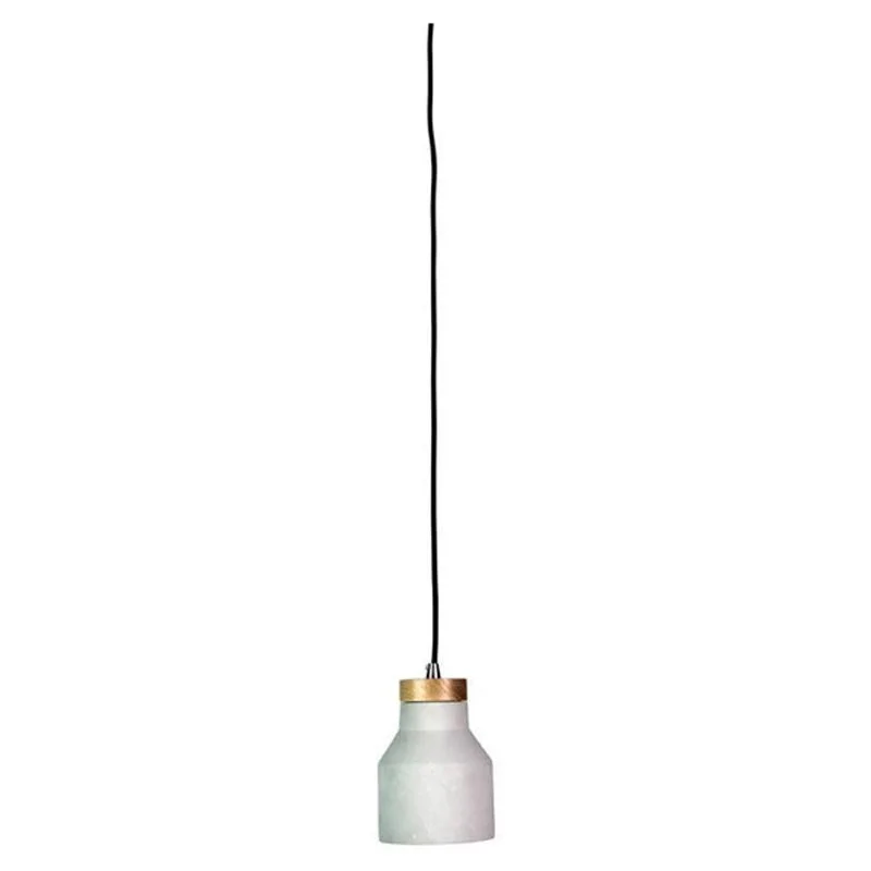 Industrial Pendant Lighting for Machine ShopsPanto Pendant Scandustrial 1L Concrete+Timber Finish