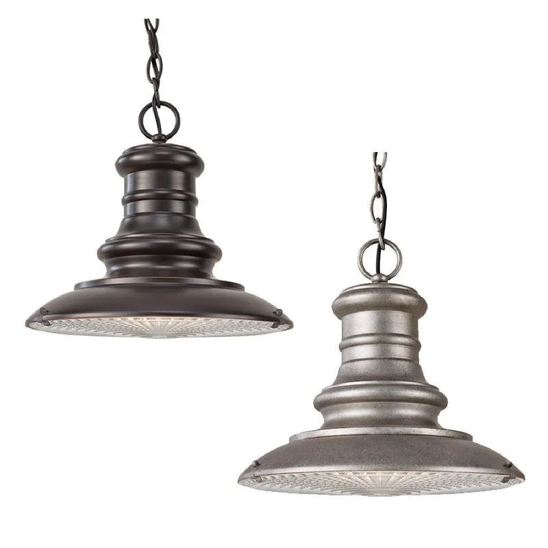 Energy - Efficient Industrial Lighting for Cost - SavingsRedding Station Medium Chain Lantern E27 in Restoration Bronze and Tarnished Elstead Lighting - ELS.FE-REDDING8-M