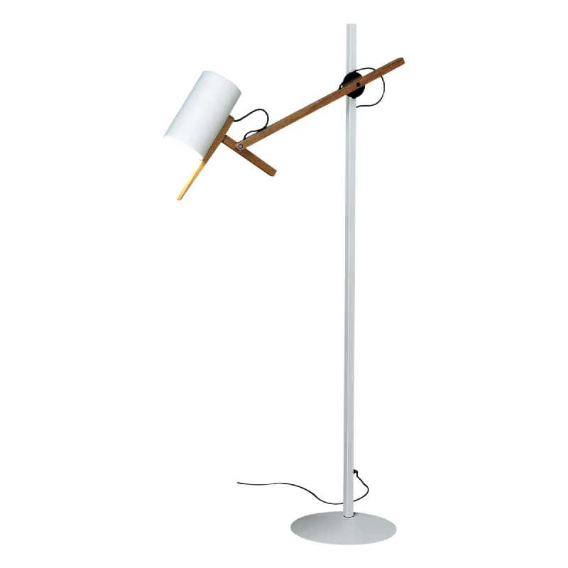 Wood Floor Lamp with Natural Grain for a Warm and Organic FeelScantling Floor Lamp