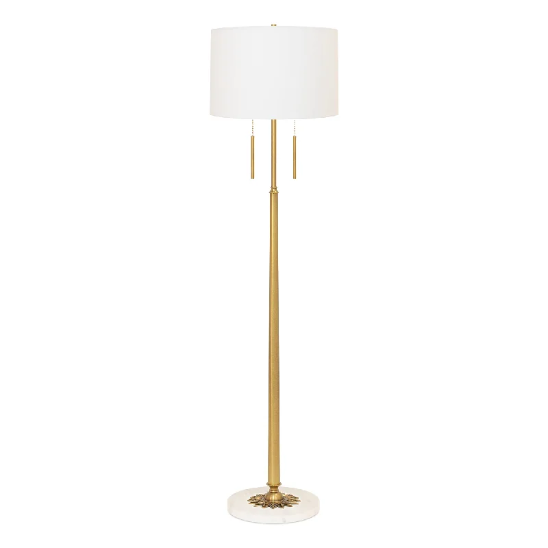 Glass Floor Lamp with Frosted Shades for Soft Diffused LightStar Floor Lamp with Shade