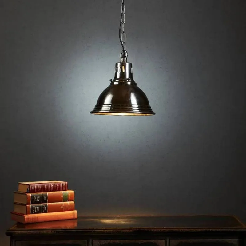 Waterproof Industrial Lighting for Wet AreasStoney Brook Pendant Light 1x40w E27 in Antique Silver