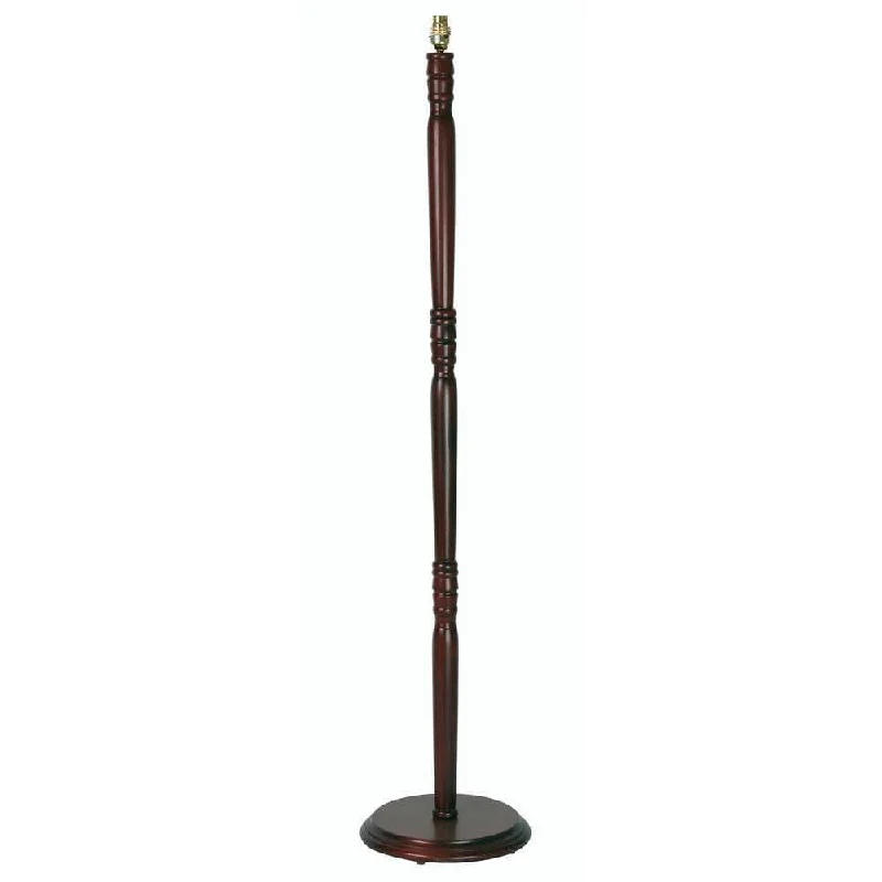  Way Switch Floor Lamp for Multiple Light Intensity LevelsMahogany Finish Wooden Floor Lamp