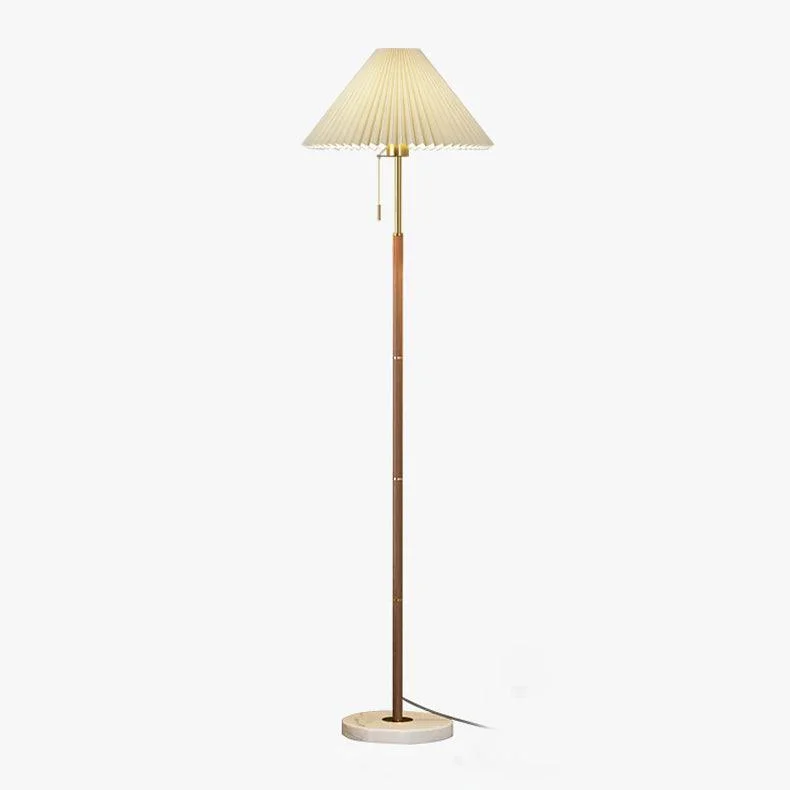 Bohemian Inspired Floor Lamp for Eclectic Home DecorVintage Pleated Floor Lamp