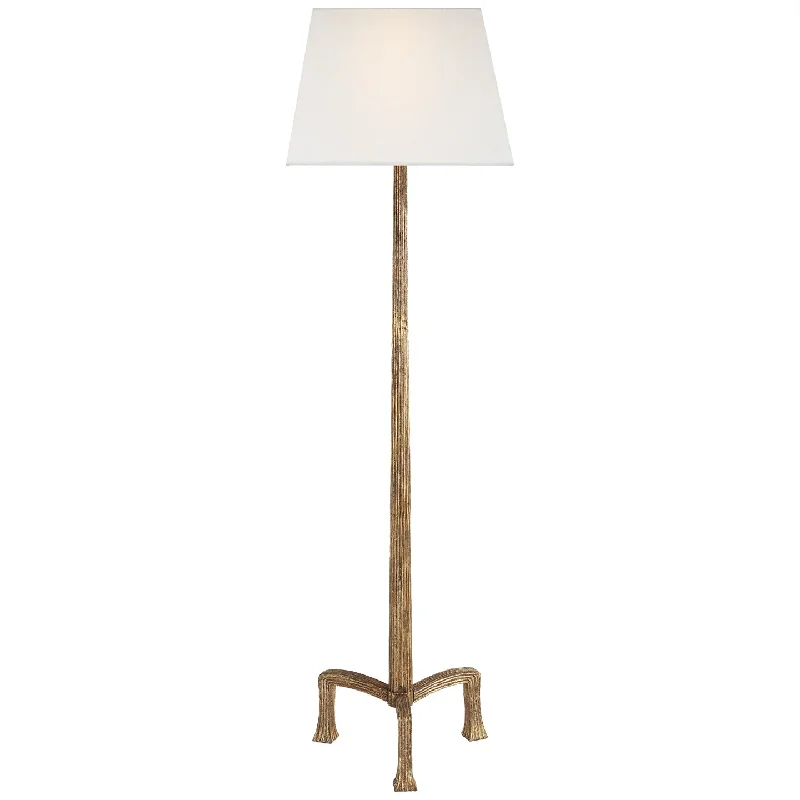 Fabric Floor Lamp with a Linen Shade for a Relaxed AestheticStrie Floor Lamp