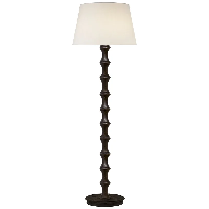 Wood Floor Lamp with Natural Grain for a Warm and Organic FeelBamboo Floor Lamp