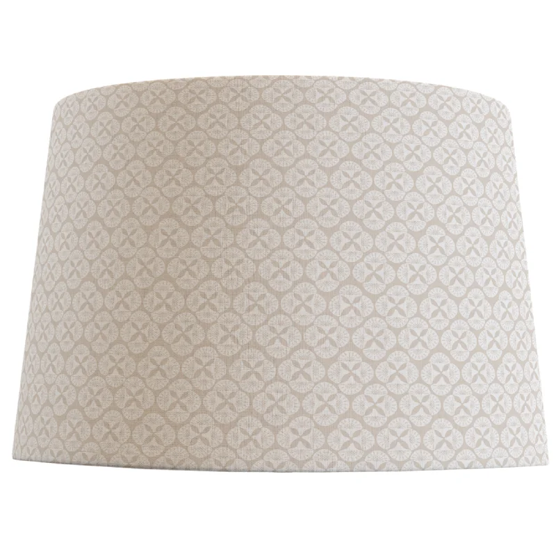 gothic style table lamps with dark finishes for a mysterious lookBeige Patterned Lampshade in Sea Star