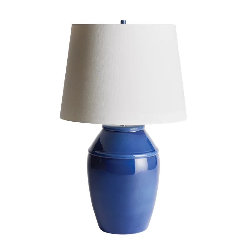 glass table lamps with a frosted surface for soft light diffusionBlue Lance Table Lamp