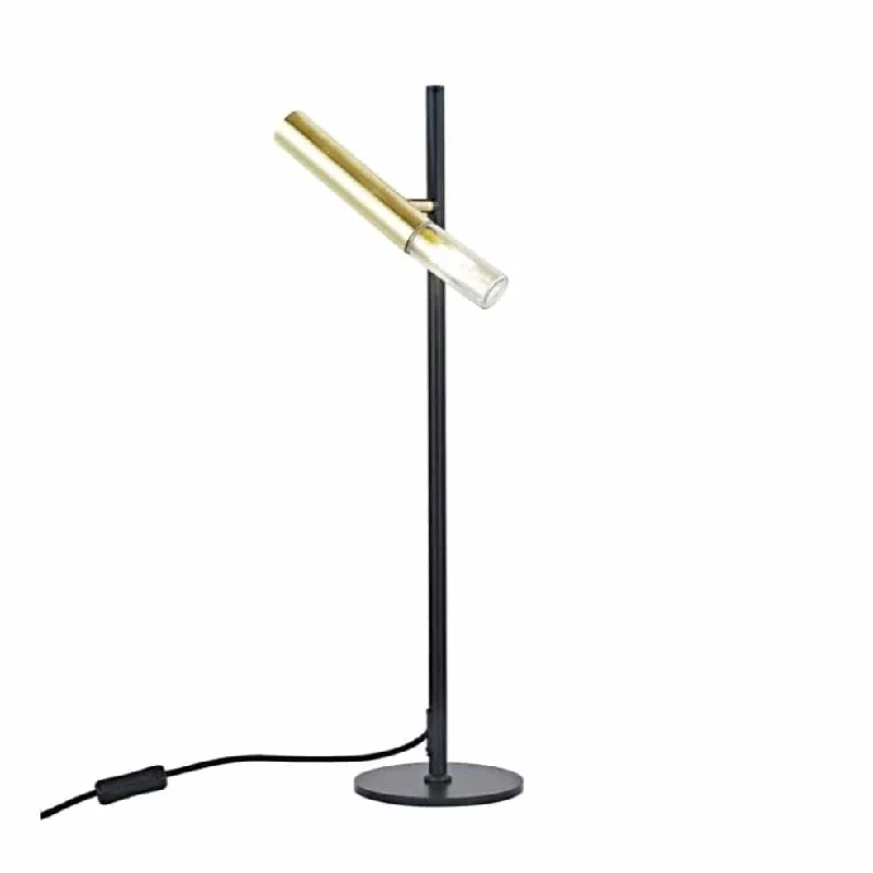 fabric table lamps with a linen shade for a relaxed and breathable lookCam Metal Table Lamp Black and Gold