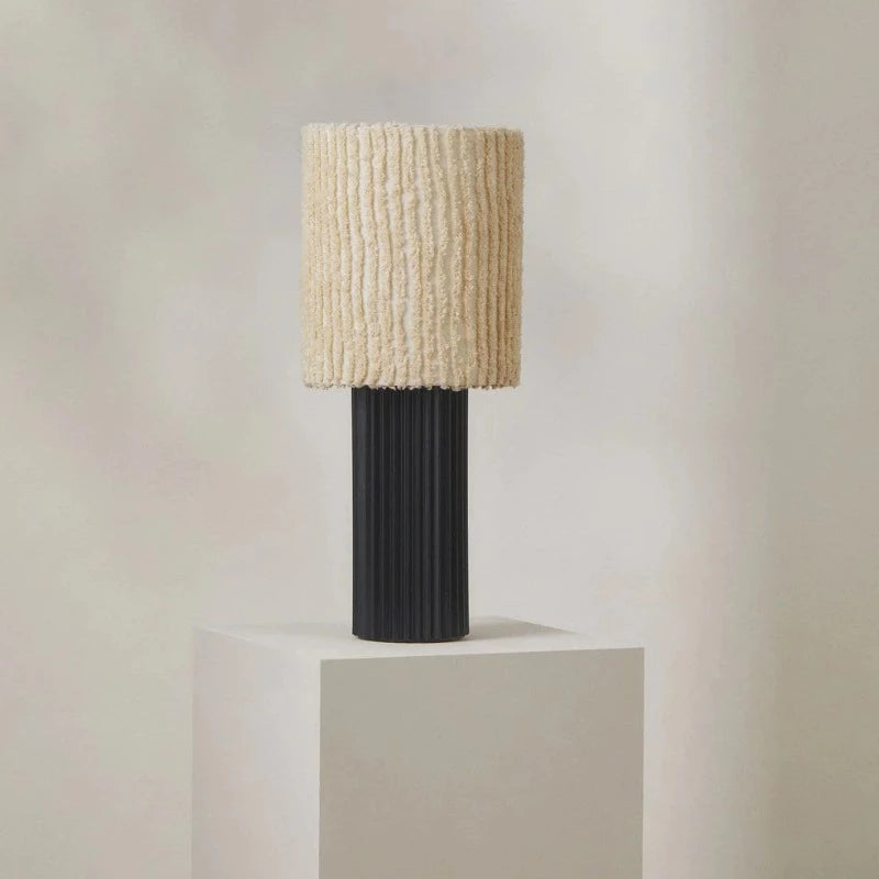 gothic style table lamps with dark finishes for a mysterious lookContemporary Tall Textured Table Lamp