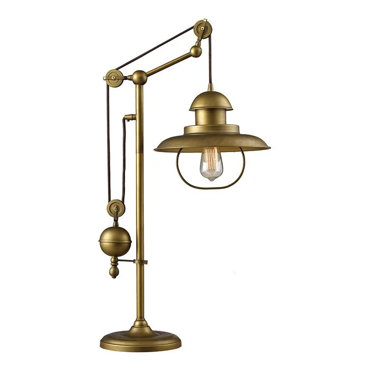 victorian style table lamps with ornate details for traditional homesFarmhouse Single-Light Adjustable Table Lamp