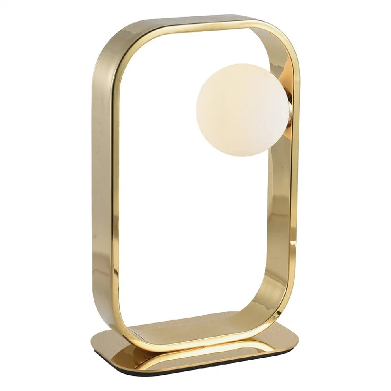 modern minimalist table lamps for contemporary living roomsFinesse LED Table Lamp Polished Gold