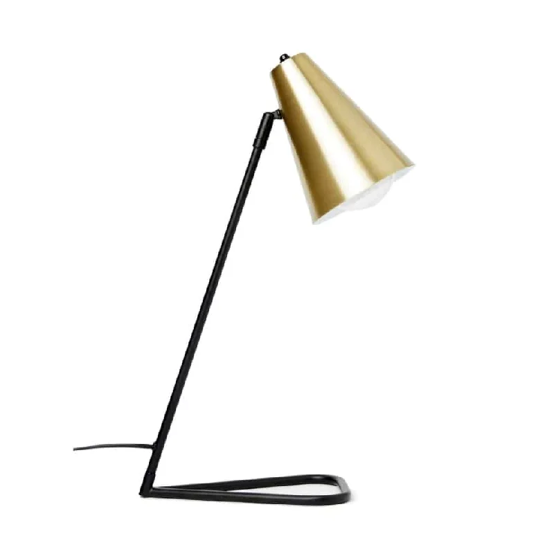 marble table lamps with a luxurious veined pattern for high end decorKingsley Metal Table Lamp Black and Gold