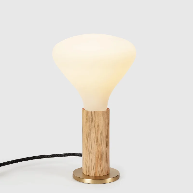 modern minimalist table lamps for contemporary living roomsKnuckle Table Lamp in Oak + Noma