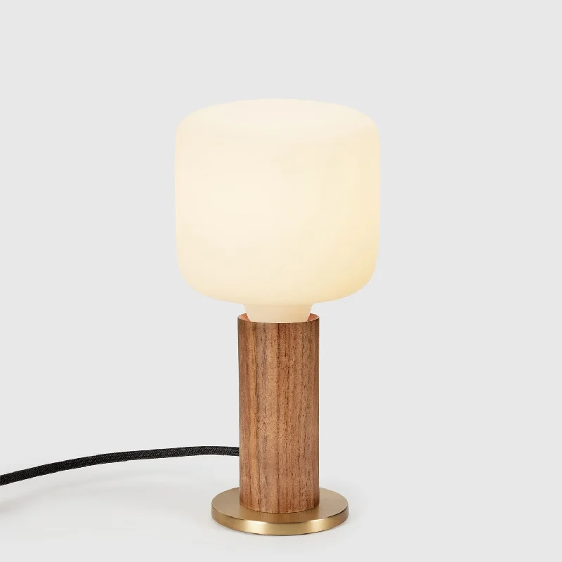 modern minimalist table lamps for contemporary living roomsKnuckle Table Lamp in Walnut + Oblo