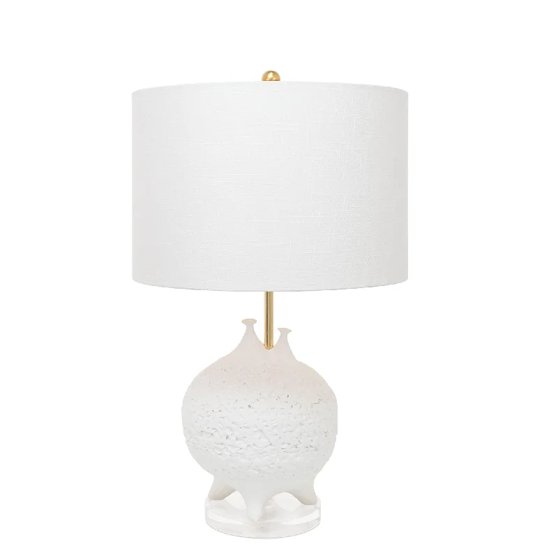 metal table lamps with a matte black finish for a sleek appearanceLuna White Table Lamp