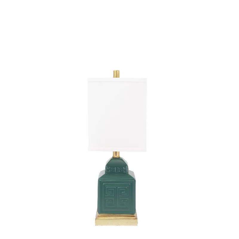 asian inspired table lamps with bamboo accents for a zen atmosphereMenderes Table Lamp - Emerald