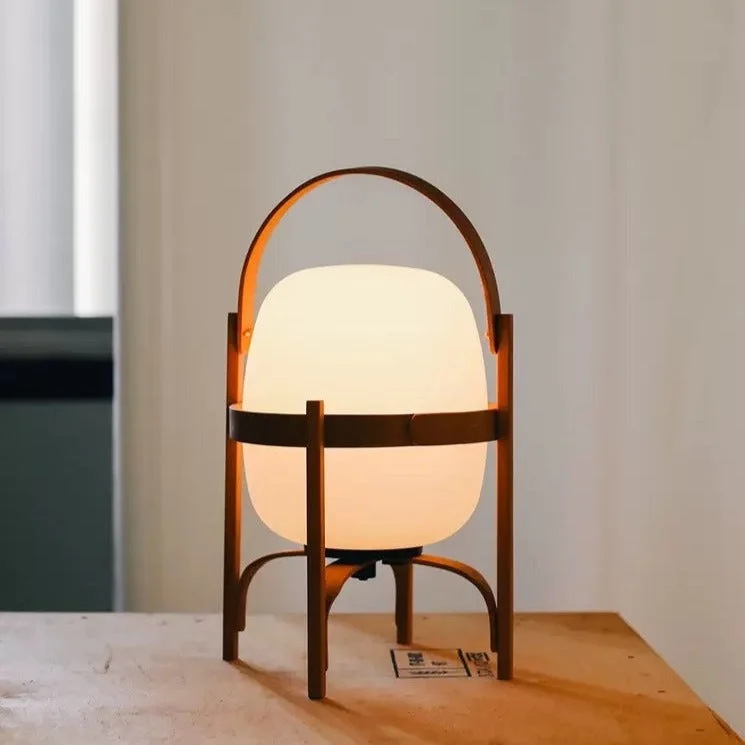 industrial style table lamps with exposed bulbs for loft apartmentsMinimalist Japanese Style Lantern Table Lamp